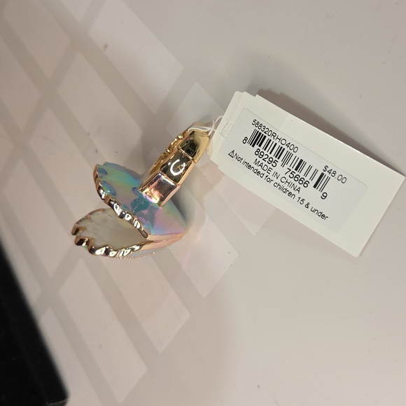 🔹️Betsey Johnson 🔹Nautical  Seashell Charm Necklace, Bracelet Ring Earring Set - Picture 5 of 17